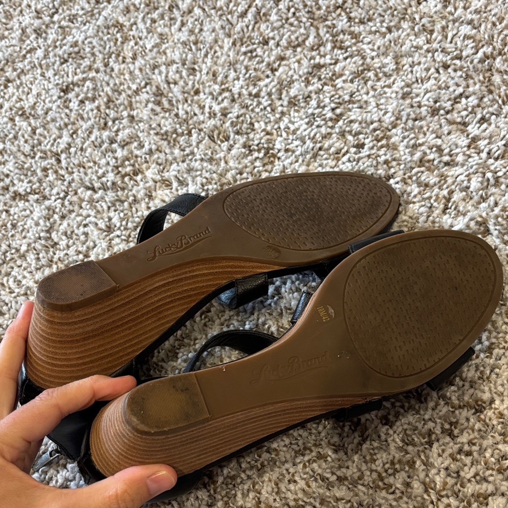 Lucky Brand Black Strappy Sandals - Picture 7 of 8